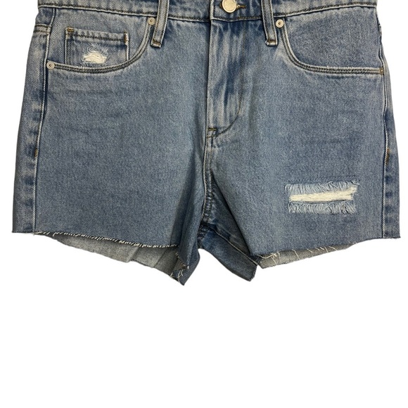 NWT Blank NYC The Barrow Vintage High-Rise Shorts Light Wash 28 - Picture 2 of 5